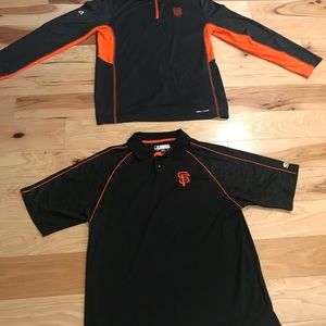 SF Giants long sleeve shirt w/ free polo shirt.